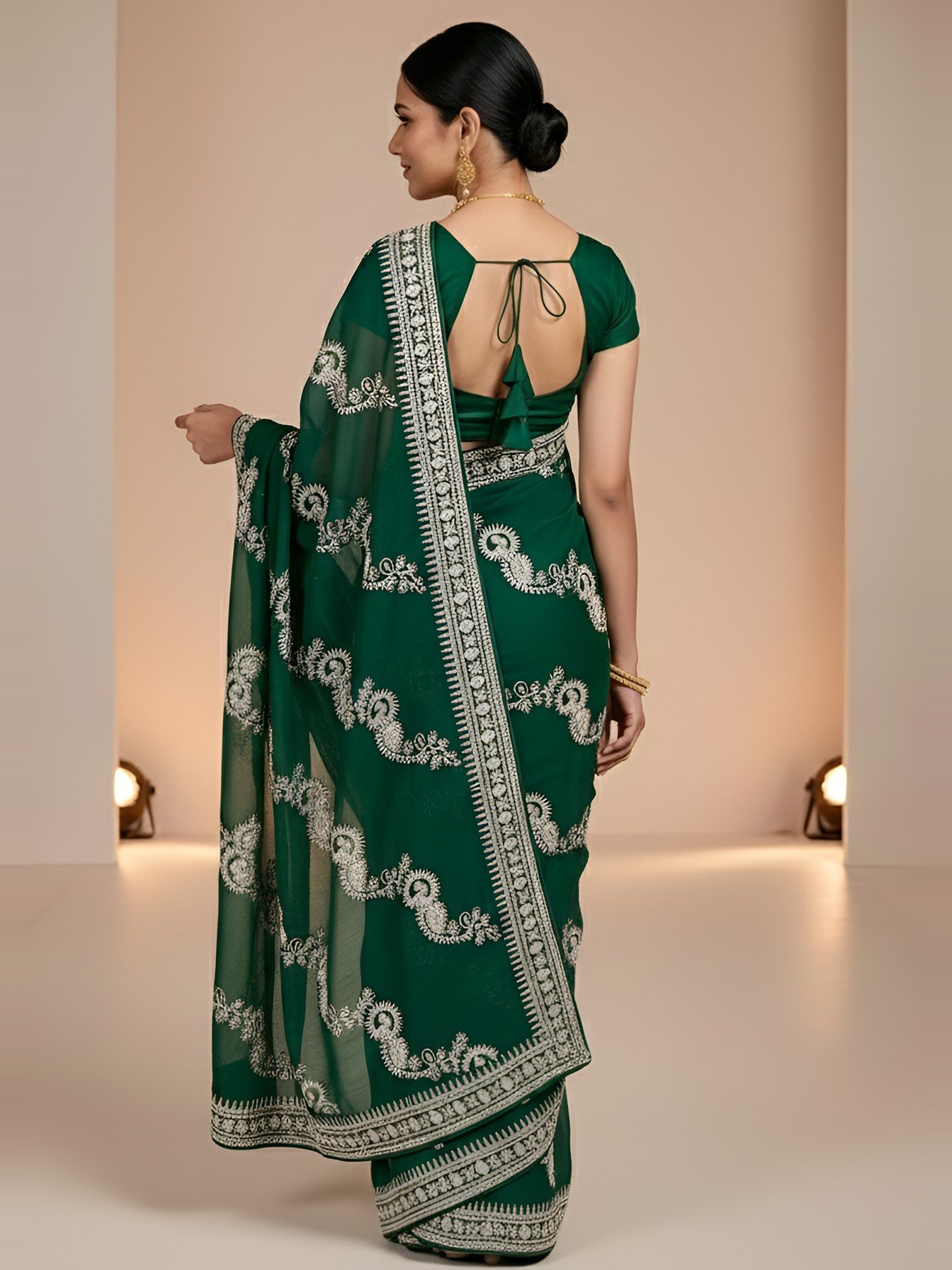 RAjLUXE Wedding Mehandi Saree