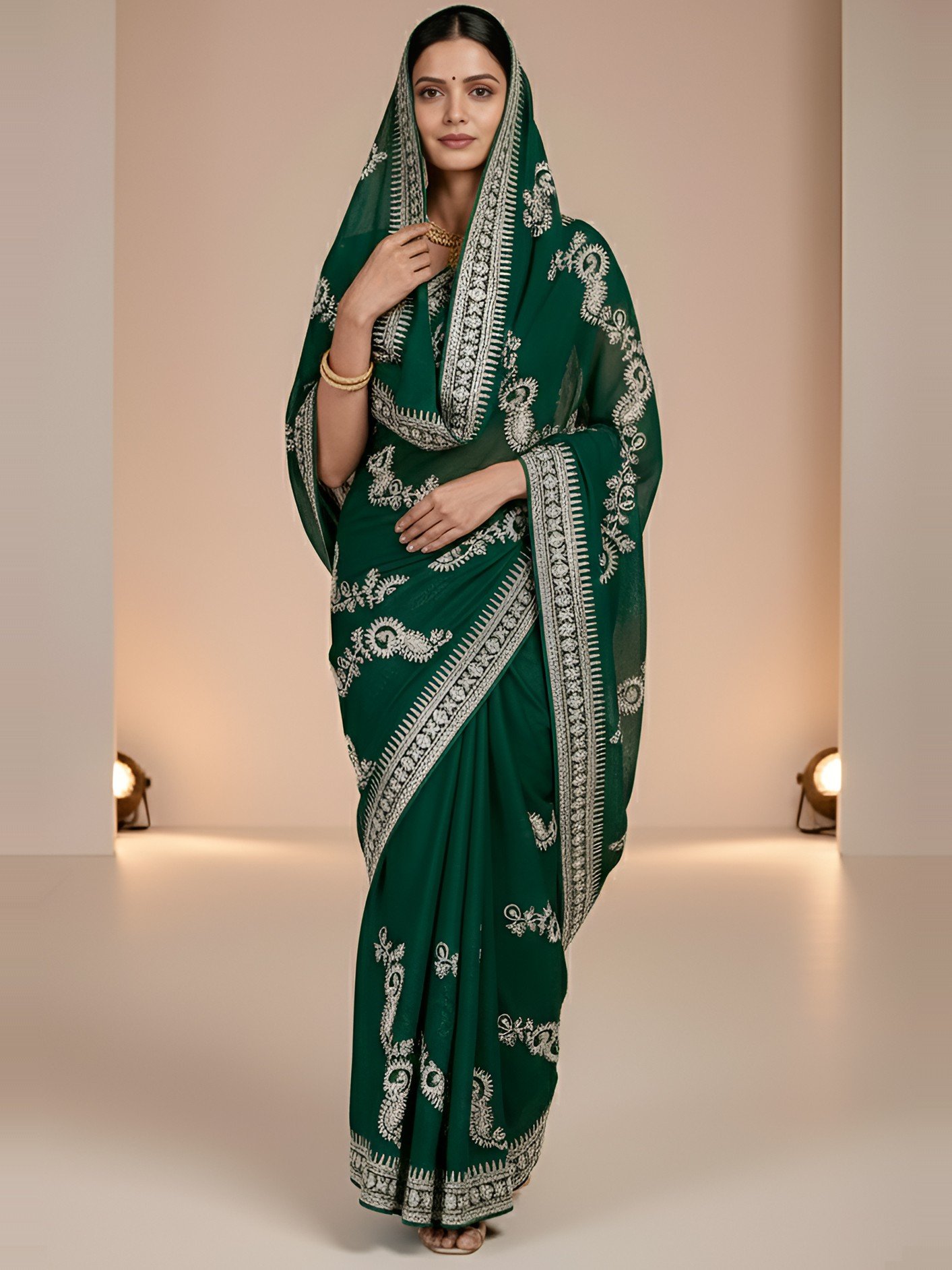 RAjLUXE Wedding Mehandi Saree