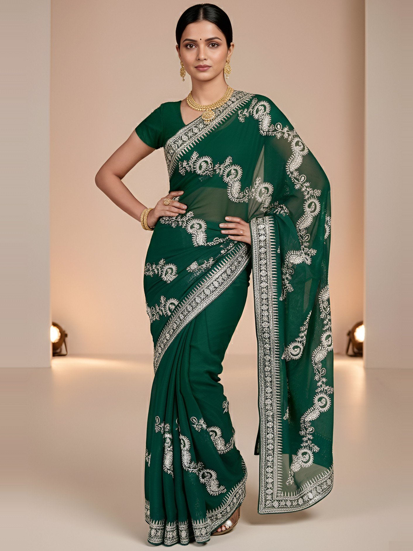 RAjLUXE Wedding Mehandi Saree