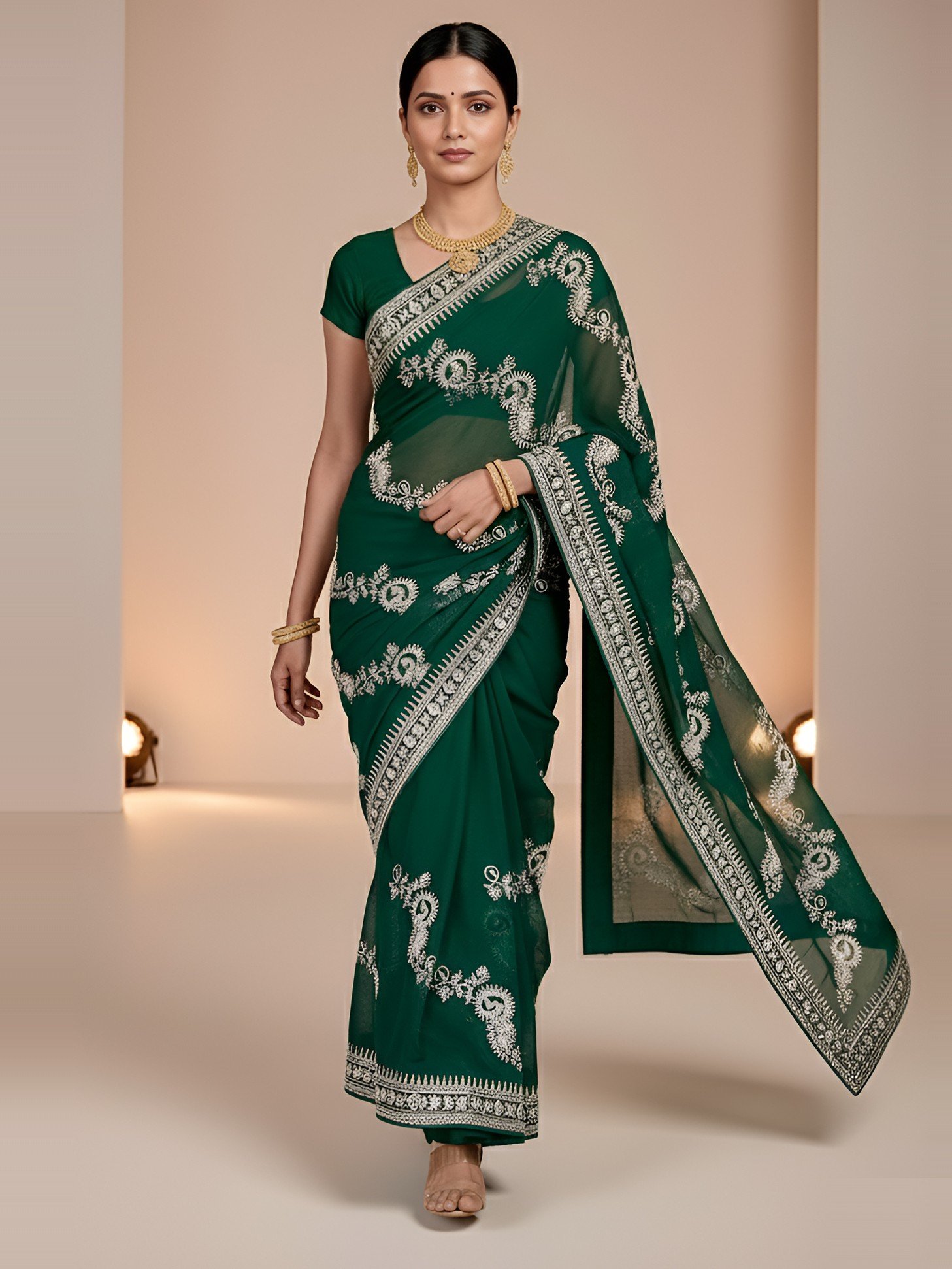 RAjLUXE Wedding Mehandi Saree