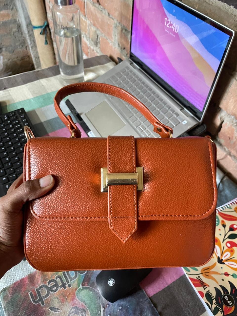 RAjMYRA Women’s Handbag (Brown)