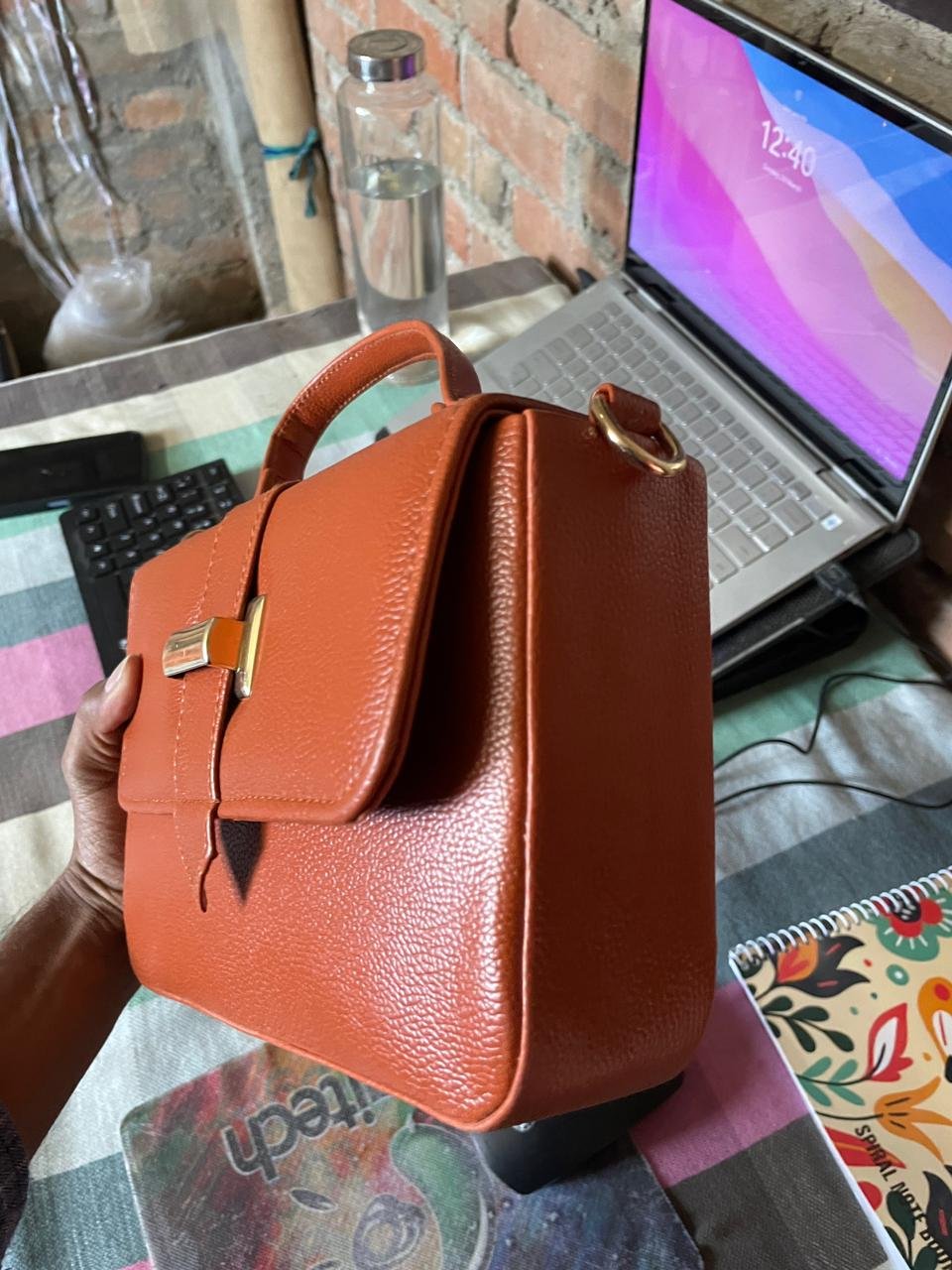 RAjMYRA Women’s Handbag (Brown)