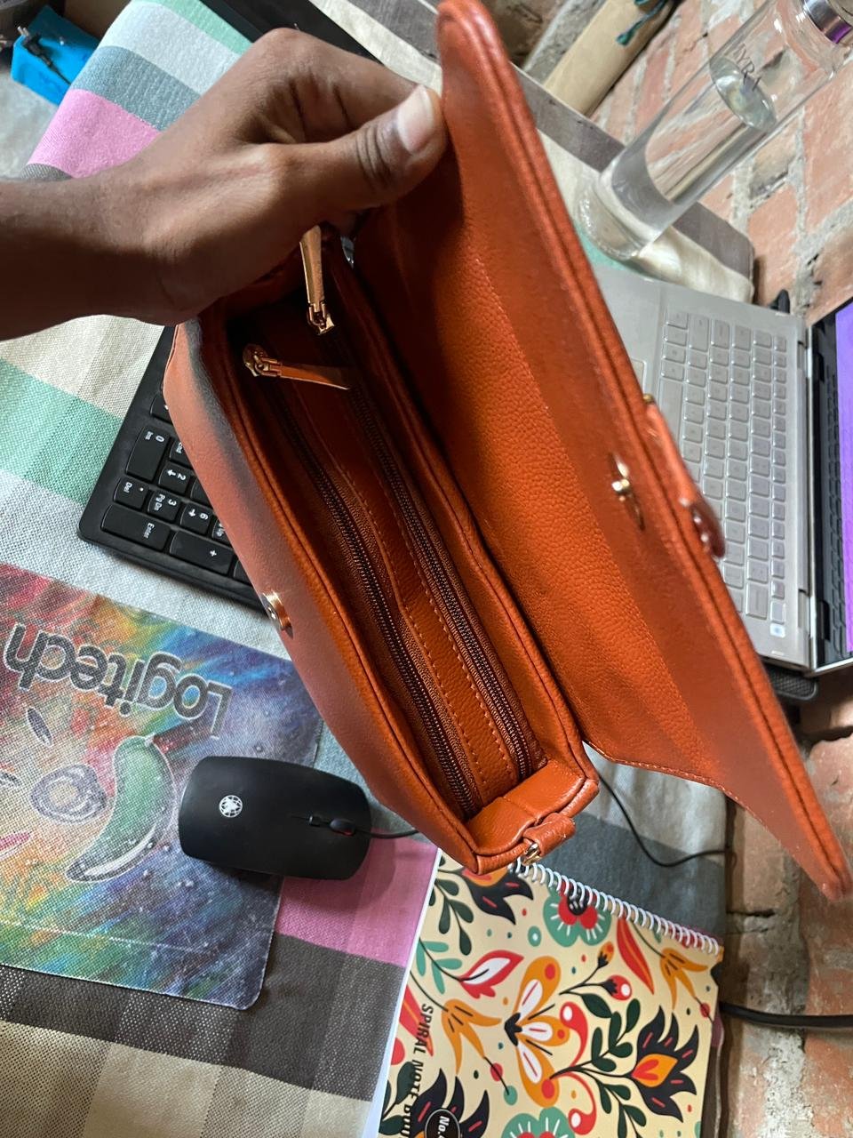 RAjMYRA Women’s Handbag (Brown)