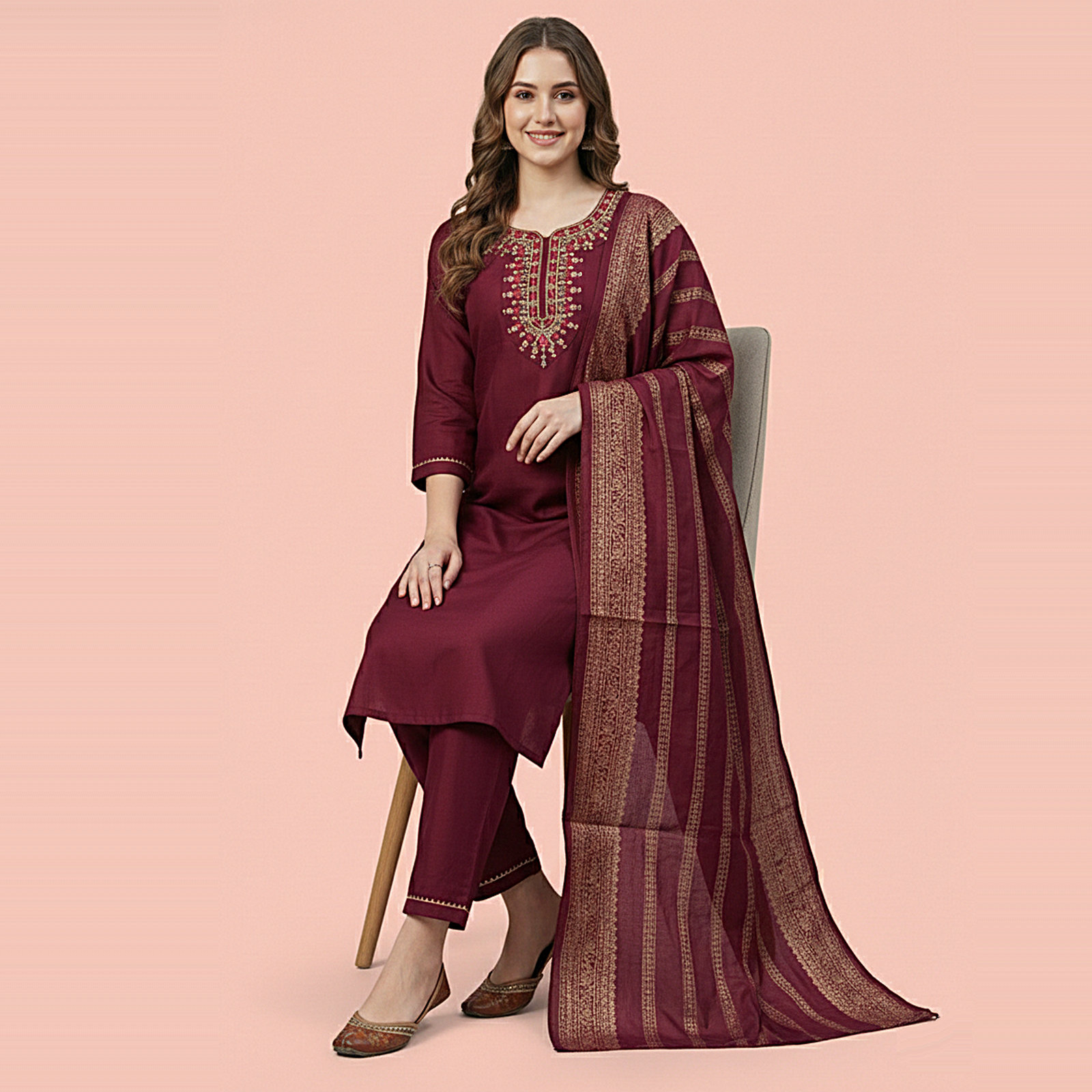 Women’s Embroidered Kurta Pant